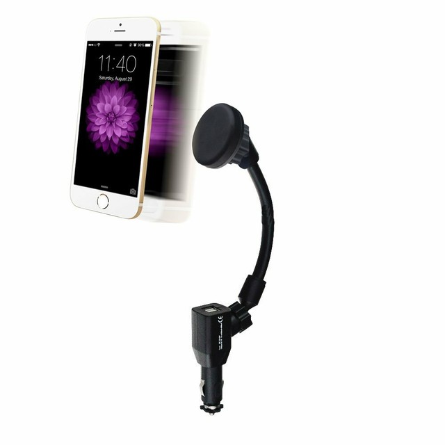 3 in 1 Car phone holder + Cigarette Lighter Charger & Dual USB plug eBay