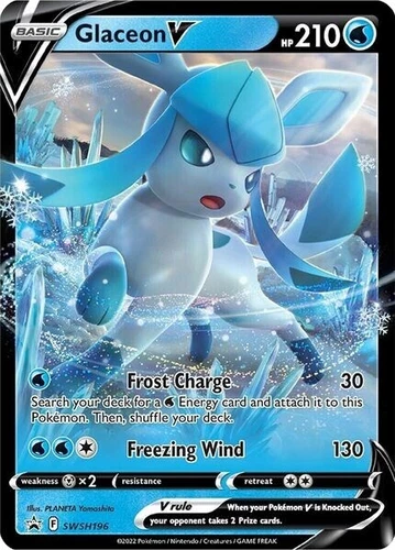Glaceon V SWSH196 SWSH: Sword & Shield Promo Cards