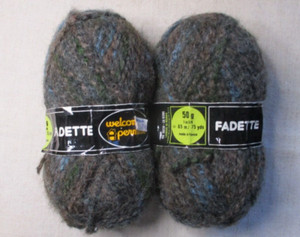 Lot of 2 - Welcomme Permelle Fadette, multicolor, 50 g, 75 yds, Acrylic / Wool