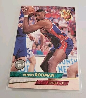 DENNIS RODMAN NBA CARD FLEER ULTRA 1993-94 # 170 PISTONS SPURS BULLS 