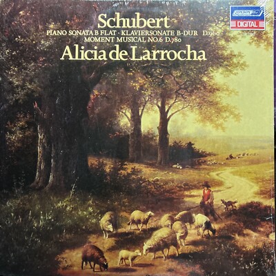 Schubert - Piano Sonata SEALED IMPORT Alicia de Larocha FIRST PRESS Vinyl + 1 LP