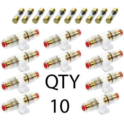 American Terminal 80 Amp Inline AGU Fuse Holder Fits 4 8 10 Gauge Wire American Terminal 80 Amp Inline AGU Fuse Holder Fits 4 8 10 Gauge Wire