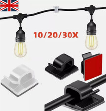 Outdoor Light Clips String Lights Clips with Self Adhesive Large Heavy Hooks UK