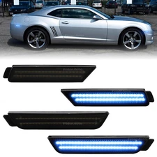 For 2010-2015 Chevy Camaro Front Rear Bumper 4PCS LED Fender Side Marker Lights