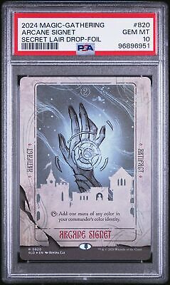 2024 MTG SECRET LAIR DROP FOIL #820 ARCANE SIGNET PSA 10 | eBay 2024 MTG SECRET LAIR DROP FOIL #820 ARCANE SIGNET PSA 10 | eBay