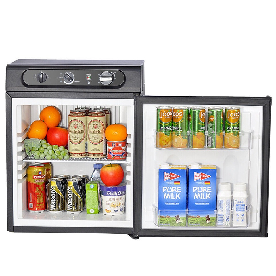 SMAD 1.4 Cu ft 3 Way AC/ DC/ Propane Gas Refrigerator RV Campervan ...