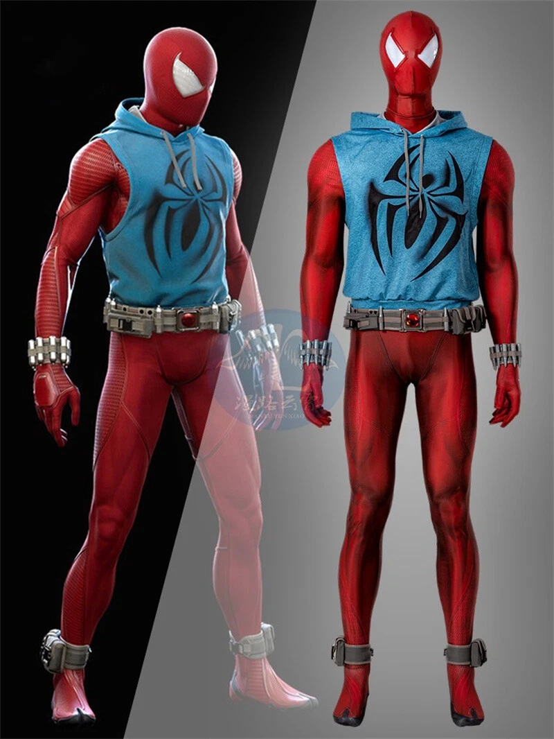 Scarlet Spider Costume Spider Man Cosplay Outfits Superhero