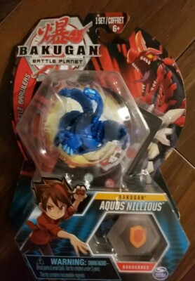 NEW Bakugan Battle Planet Aquos Nillious 3'' Collectable Action Figures Battle