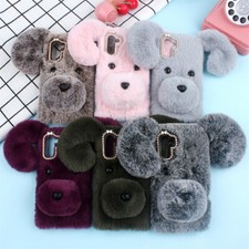 Cute Soft Fluffy Furry Plush Shockproof Case Cover Skin for Sony Xperia Phones