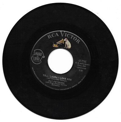 Ray Peterson: ''Tell Laura I Love Her'' / ''Wedding Day'' - VG '60 hit - plays NM!