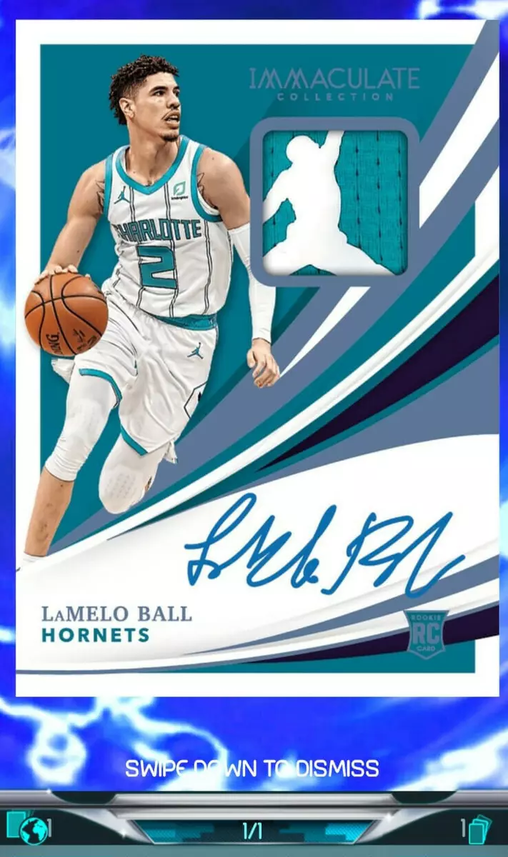 Panini DIGITAL 2021 IMMACULATE Lamelo Ball RPA 1/1 Auto Air Jordan Patch RARE RC