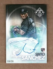2021 TOPPS TRANSCENDENT VIP PARTY SIXTO SANCHEZ MARLINS ROOKIE AUTO CARD 18/20