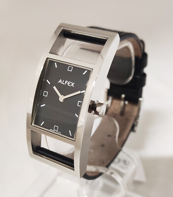Alfex by Plum Design Damenuhr Lederband Swiss Made