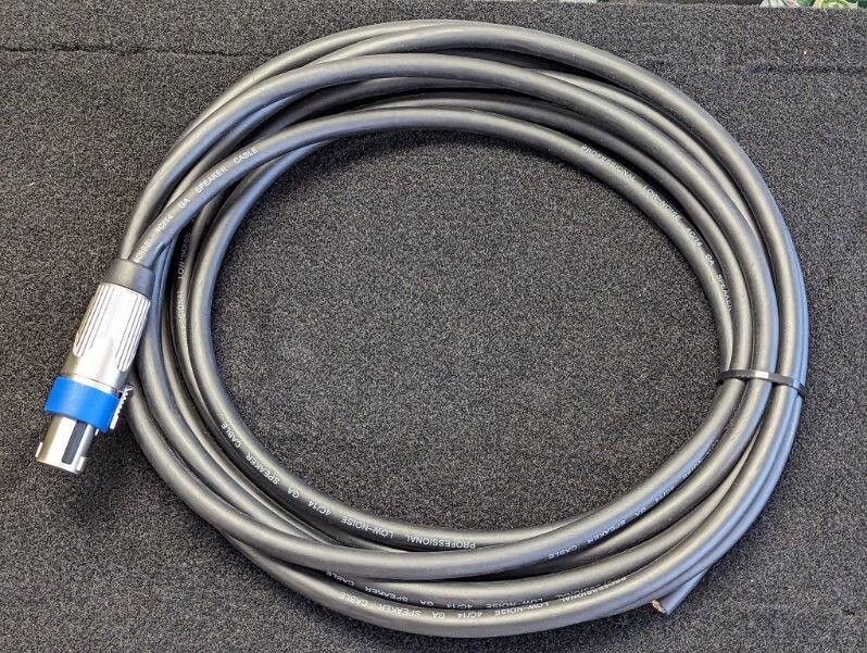 Speakon To 1/4 Speaker Cable 10ft Pro Speakon Cable 12 Gauge
