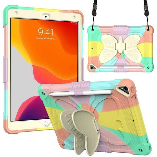 For iPad 7 8 9 10 11th Gen Air Pro 11 2025 Kid Shockproof Strap Stand Case Cover - Picture 120 of 151