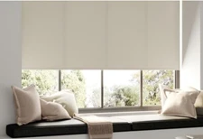45 IN X 73 IN CORDLESS POLYESTER FABRIC ROLLER SHADE CREAM 45x73