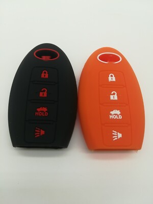 2Pcs Black Leather For Infiniti EX35 FX35 FX50 M56 G35 G37 4 Buttons