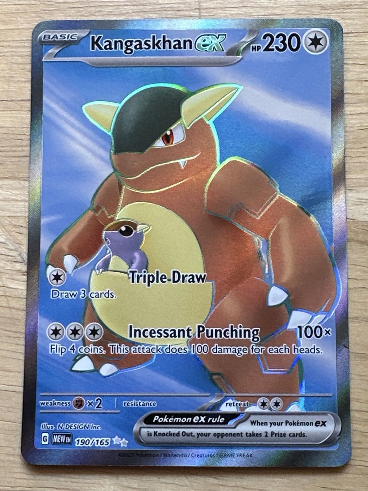 KANGASKHAN EX 115/165 NM - Mint Pokemon 151 card Full Art $4.99 - PicClick  AU