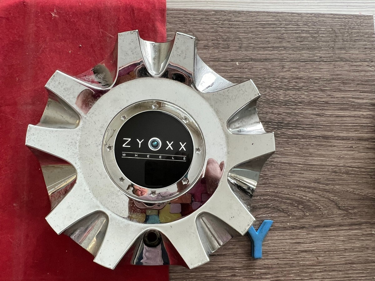 Y 1) ZYOXX Chrome Wheel Center Cap Custom Hubcap Aftermarket Lug