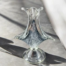 Venetian Glass Arte Murano Linea Mary Kristal Sculpture Glass Made In Italy VTG