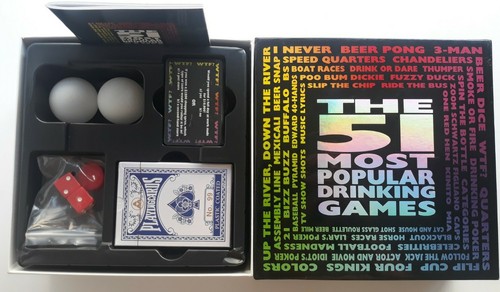 The 51 Most Popular Drinking Games Beer Pong Cards Dare Wild Crazy Adult Fun