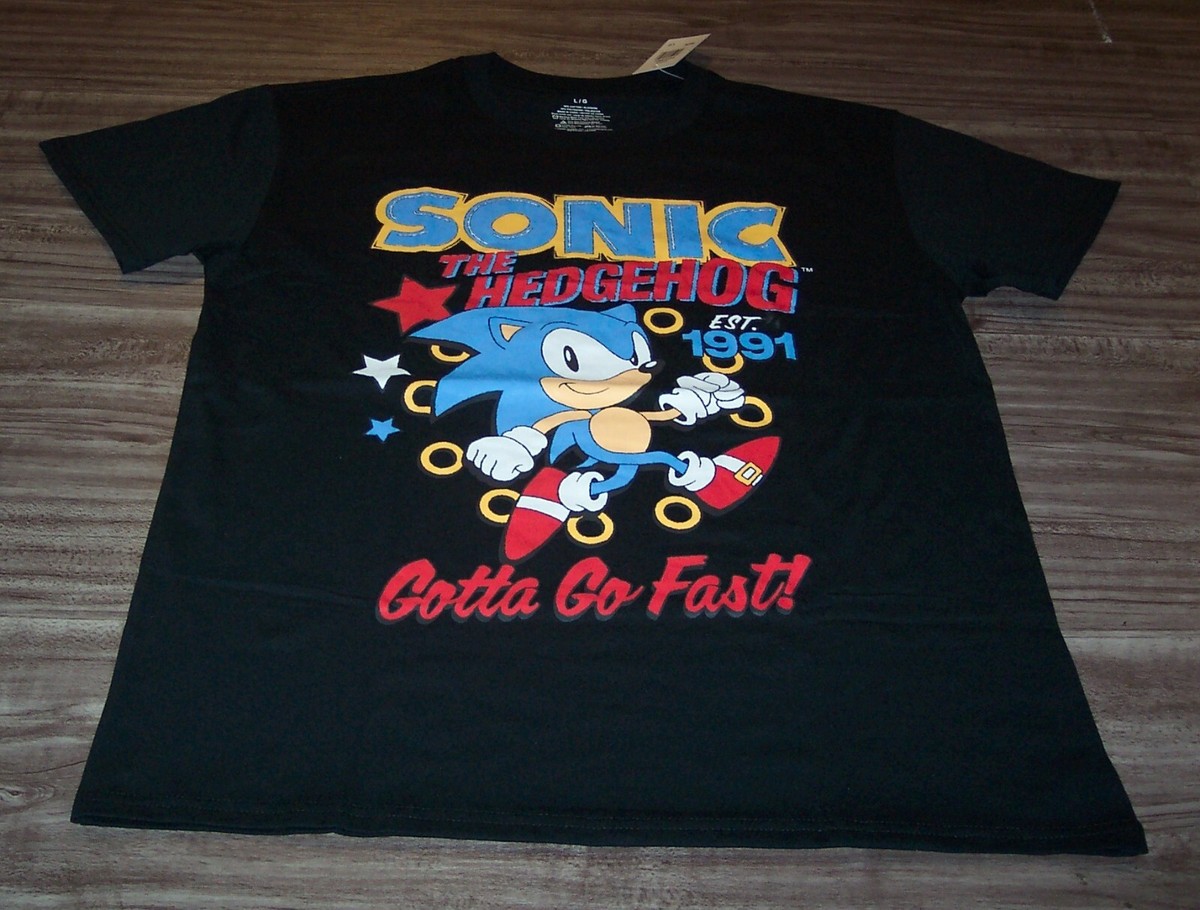 VINTAGE STYLE SONIC THE HEDGEHOG Video Game Est 1991 T-Shirt MENS