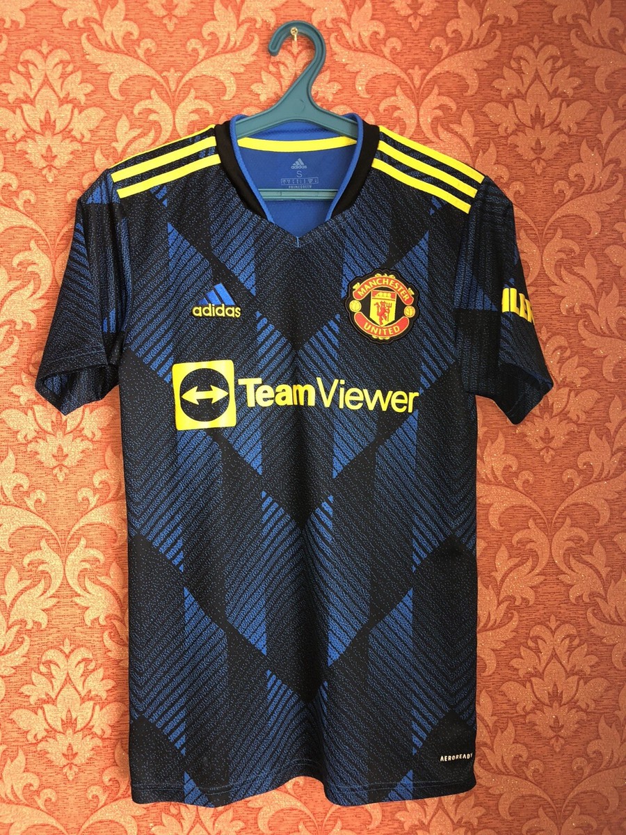 Rare Manchester United 2021-2022 Third Football Jersey Size S