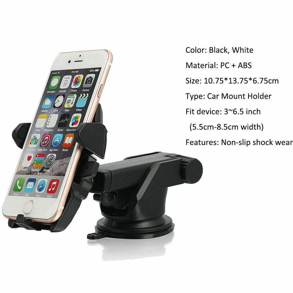 Lot Car Windshield Mount Holder AirVent Dash Suction Cradle For Cell Phone - Image 4 of 4