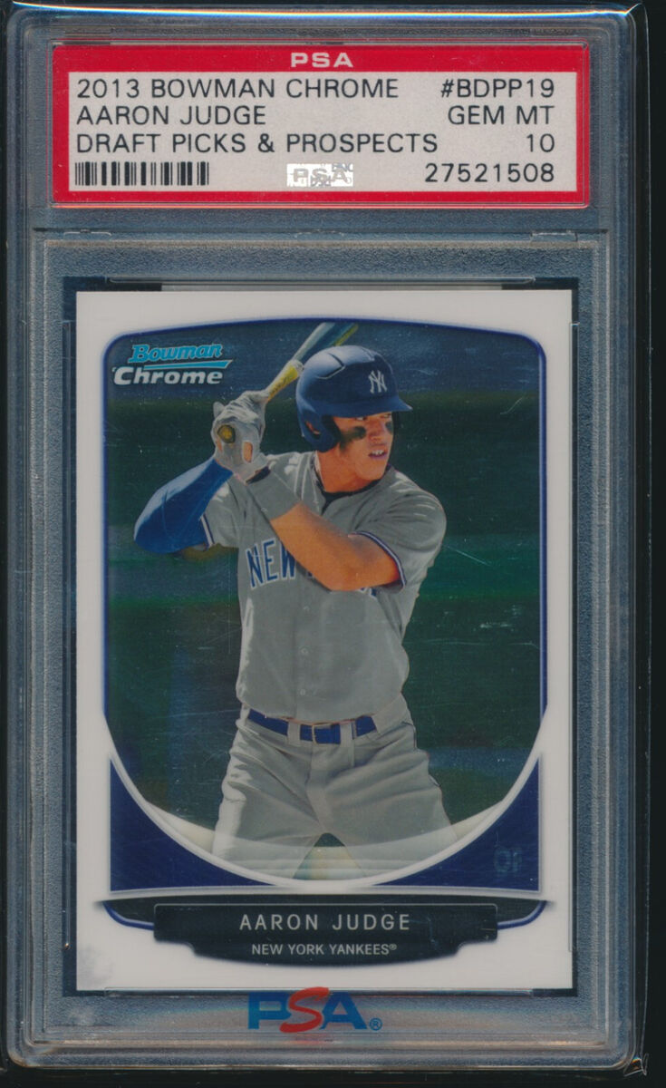 PSA 10 AARON JUDGE 2013 Bowman Chrome Draft Yankees Rookie PSA 10 AARON JUDGE 2013 Bowman Chrome Draft Yankees Rookie