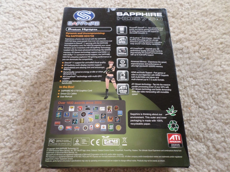 Sapphire Technology ATI Radeon HD 5750 (100284VXL) 1GB GDDR5 SDRAM PCI Express x - Image 2 of 4