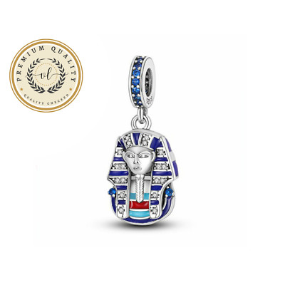 Ägypten Charm für Armband, Sterling Silber Charm, Reise Charm, Land Charm