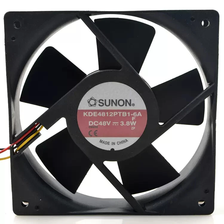 SUNON Cooling Fan KDE4812PTB1 - 6A 48V 3.8W 12CM 12025 120x120x25mm 4.8"x4.8"x1" - Image 3 of 4