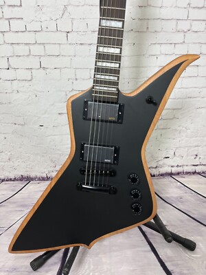 factory custom electric guitar Wylde Audio black matte color