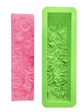 Rose Loaf Mold 1 lb 5oz Flower Silicone Soap Molds 3D Embossed Crafts Mold