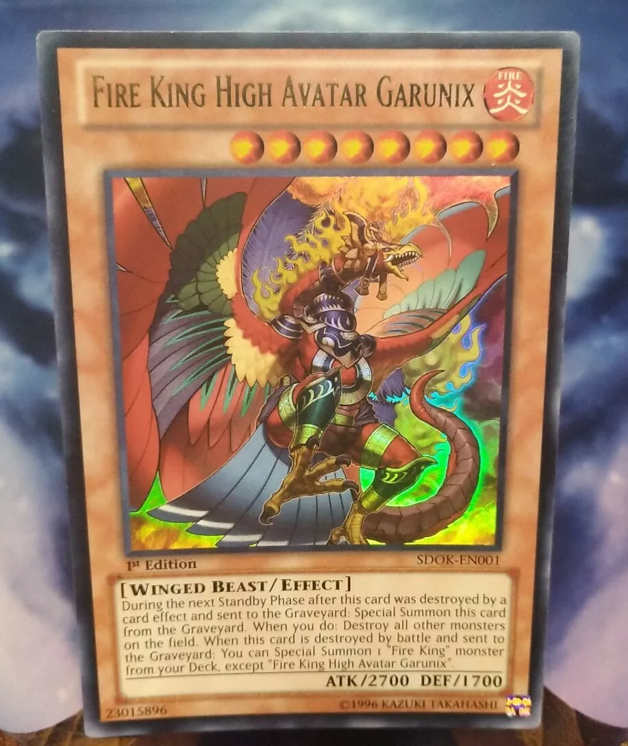 YUGIOH! FIRE KING HIGH AVATAR GARUNIX - ULTRA RARE 1ST EDITION