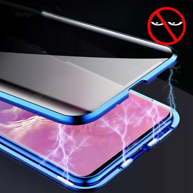 Case For Samsung S23 Ultra S22 Ultra Anti-peep 360 Magnetic Metal Glass Cover - Image 2 of 4