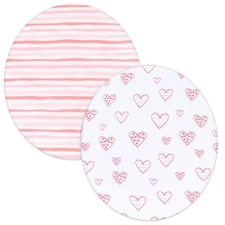 100% Cotton Bassinet Sheets Fitted for Fisher-Price On-The-Go Baby Dome 2 Pack