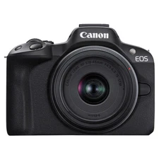 Canon EOS R50 Mirrorless Digital Camera with RF-S 18-45mm IS STM Lens Black