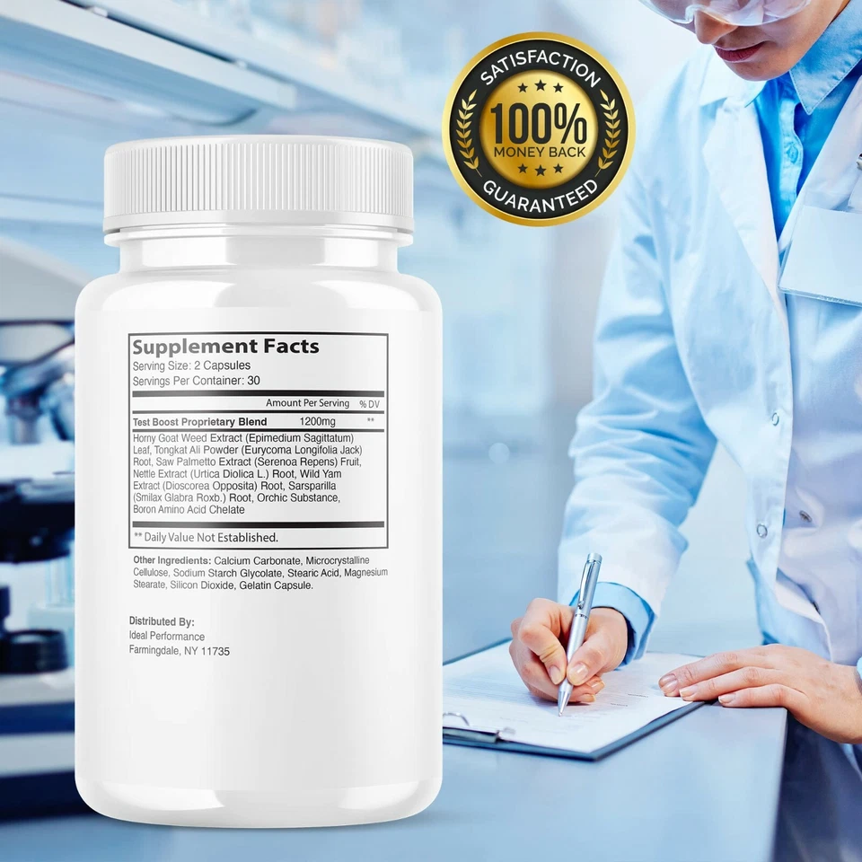 Mega Male Supplement Pills (2 Pack - 120 Capsules) - Image 4 of 4