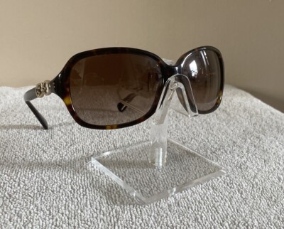 Coach Round Sunglasses HC 8146   Brown Lens Gold Accents 58-16 135mm Coach Round Sunglasses HC 8146 (L949) Brown Lens Gold  main image 3