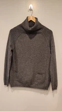 Incashmere Cashmere Grey Turtleneck Sweater Women's Size S