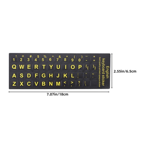 2 Pcs Keyboard Stickers English Replacement Letter Computer Cover - 第 11/12 張圖片