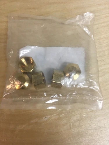 3/8" Brass Compression Cap, Lead Free,PartNo C74002LF JonesStephens Pack of 5 - Picture 2 of 2