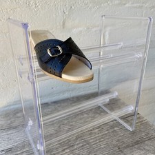 Mid Century Vintage Clear Plastic Shoe Rack Organizer Closet Display Fashion