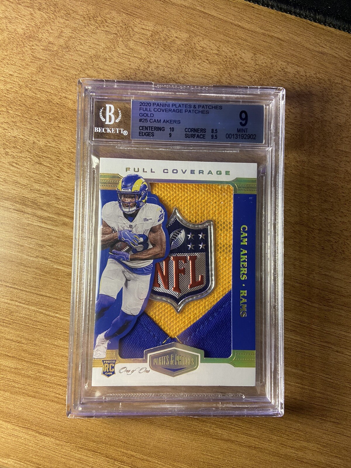 Cam Akers Panini Plates & Patches Full Coverage Memorabilia #25 Purple