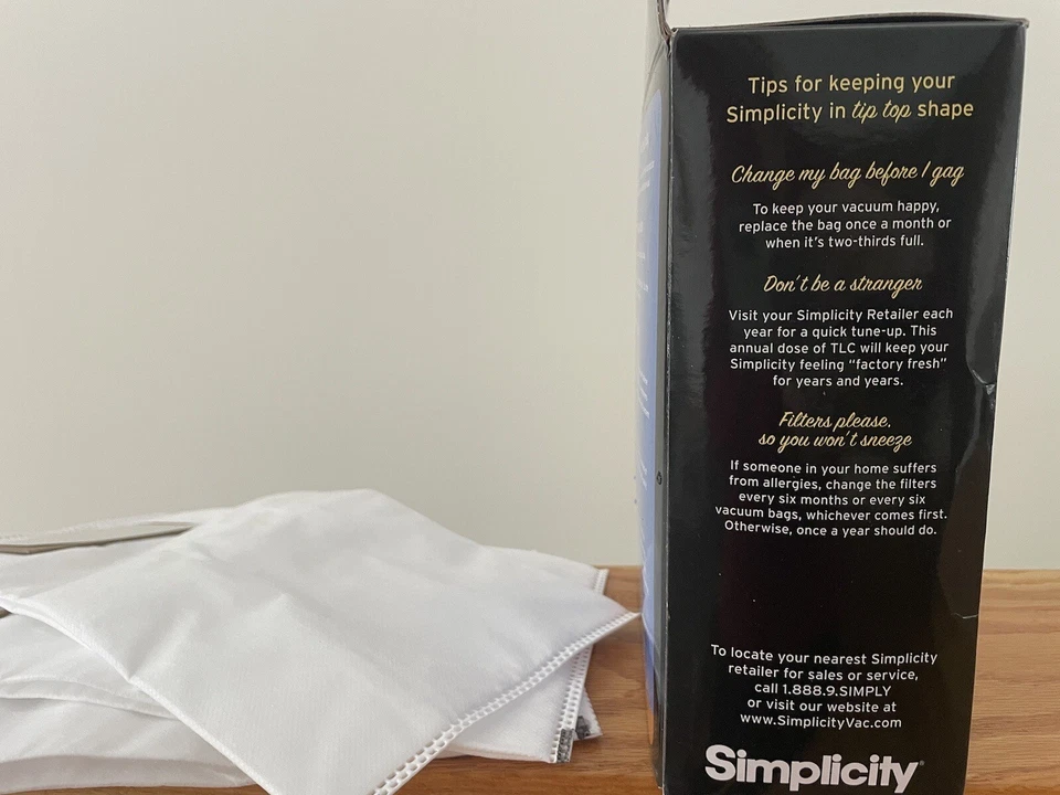 3 Simplicity Type A Hepa Media Vacuum Cleaner Bags - Image 4 of 4