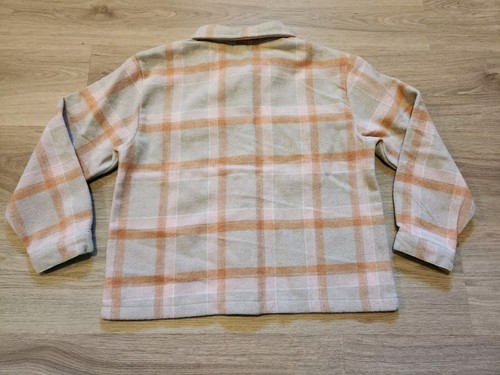 Star Wars The Mandalorian Grogu Plaid Jacket Girls Size L+ NWT - Picture 2 of 9