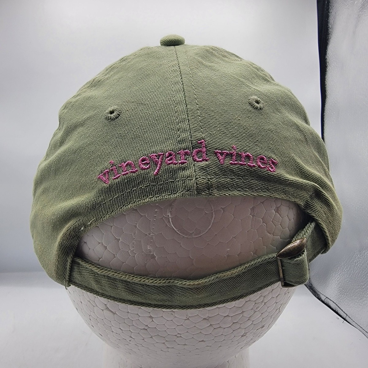 Vineyard Vines Hat Baseball Strapback Cap Green Pink Adult Whale Logo Vineyard Vines Dad Baseball Cap American Flag Whale Logo Hat  main image 4
