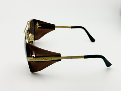 アクセサリー reeeen.s2 Crews Engineer Z87 Safety Gold Sunglasses Aviator Steampunk