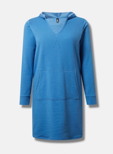 Vestido Sudadera con Capucha Torrid Azul Nuevo con Etiquetas Nuevo 2X - Imagen 4 de 9